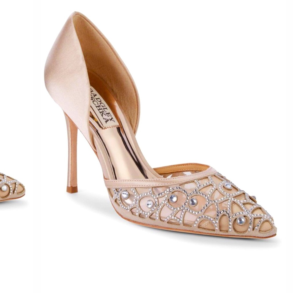 Badgley Mischka Evette Embellished D’orsay Pump